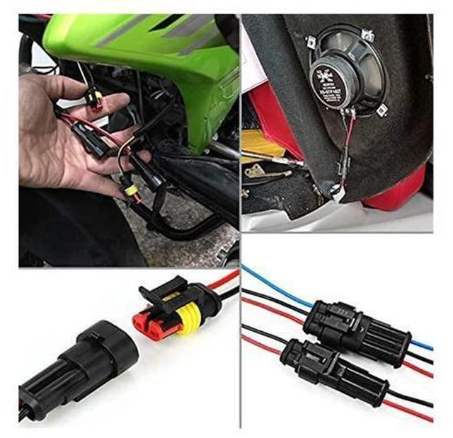 Alt view image 7 of 7 - 70 8pcs 1-6 Pins Hidden Waterproof Connectors 43 Sets Car Marine Seal Electrical Wire Connector Plug Truck Harness 30 0V 12A Kit(1004pcs and pliers)