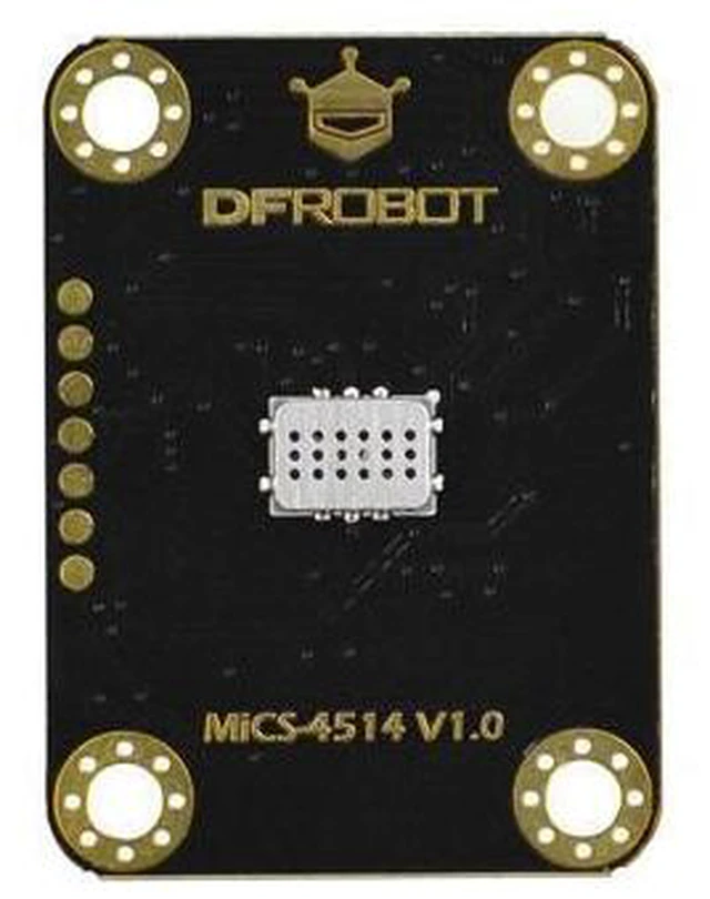 Alt view image 7 of 7 - Gravity: MiCS-4514 Multi-Gas Sensor Module for Arduino / ESP32 / Raspberry Pi | I2C MEMS Air Quality Sensor Detects CO NO2 NH3 Alcohol H2 CH4 | Built-in Algorithm ppm Output for DIY IoT Projects