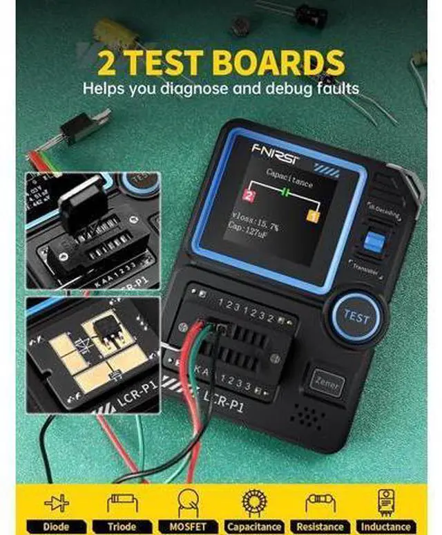 Alt view image 7 of 7 - 100kHz LCR Meterand Transistor Tester