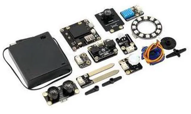 Alt view image 3 of 5 - Python Starter Kit for UNIHIKER M10 (Board Not Included) | 15 Structured Lessons for STEM | Learn AI & IoT Programming | with Solderless Plug-and-Play Sensors