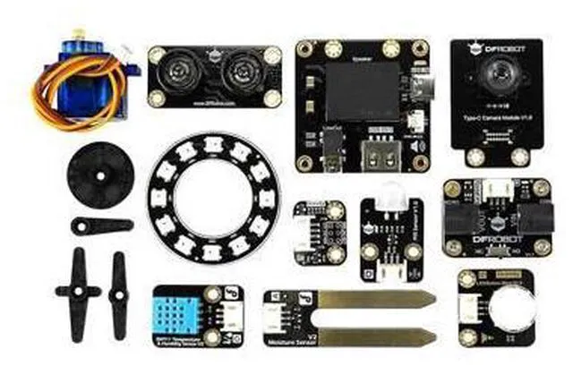 Alt view image 4 of 5 - Python Starter Kit for UNIHIKER M10 (Board Not Included) | 15 Structured Lessons for STEM | Learn AI & IoT Programming | with Solderless Plug-and-Play Sensors