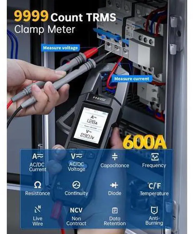 Alt view image 7 of 7 - 200KHz Bandwidth Oscilloscope and Clamp Meter