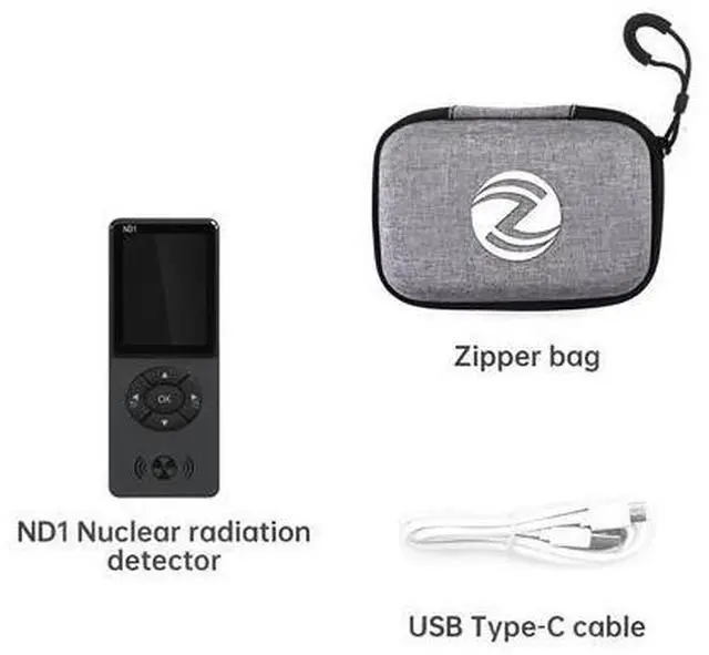 Alt view image 7 of 7 - ND1 Geiger Counter Nuclear Radiation Detector Personal Dosimeter Radioactivity Tester X-ray -ray -ray Rachargeable(ND1)