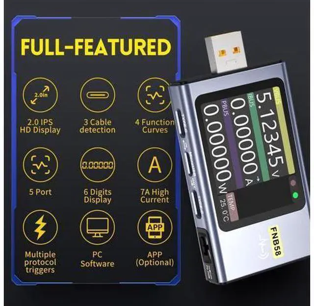 Alt view image 7 of 7 - 10000 Counts Clamp Meter and USB Tester