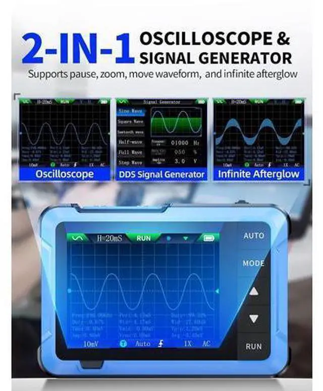 Alt view image 3 of 7 - 10MHz Oscilloscope and 9999 Counts Multimeter