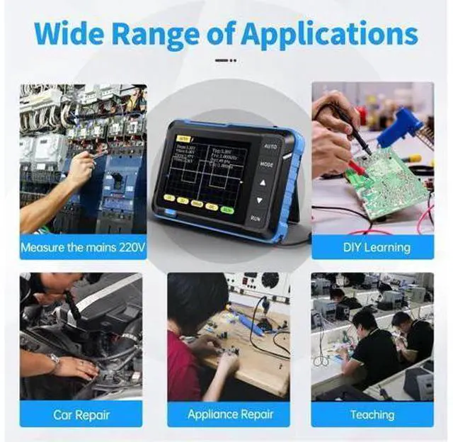 Alt view image 6 of 7 - 200KHz Bandwidth Oscilloscope and USB Tester