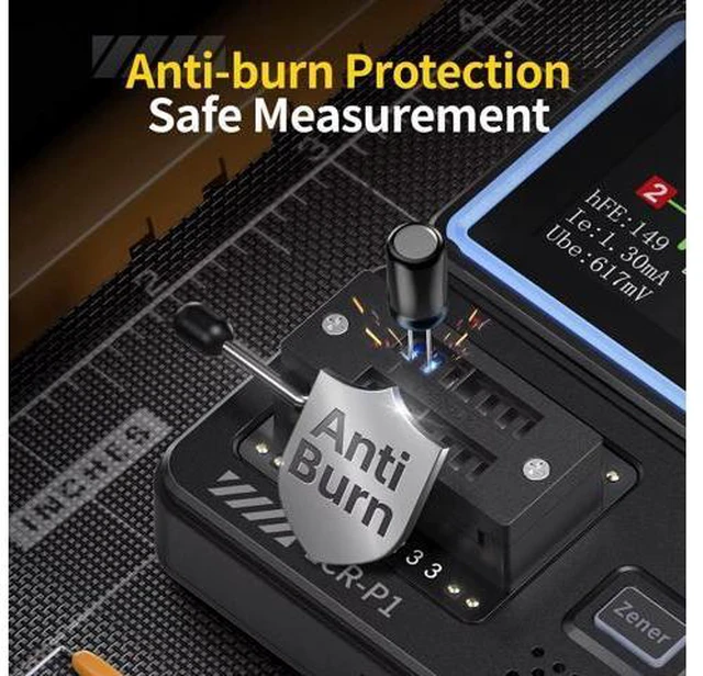 Alt view image 3 of 7 - Transistor Tester and 9999 Counts Multimeter