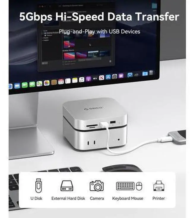 Alt view image 4 of 7 - MiniLink M410P + TPU Case for Mac mini M4