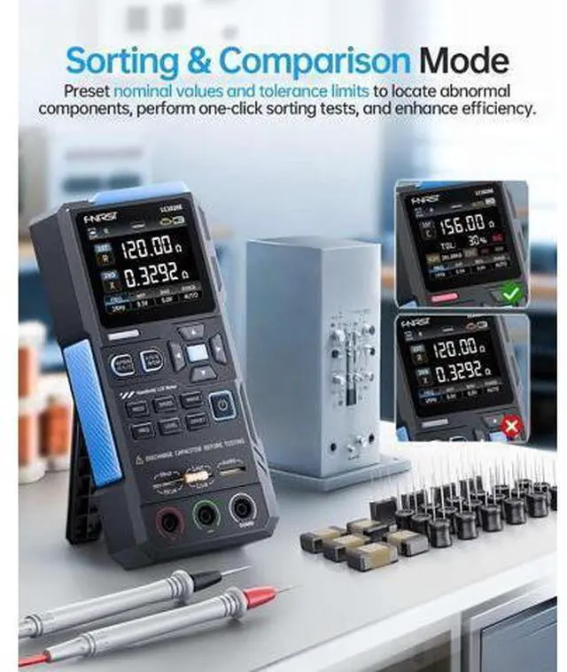 Alt view image 2 of 7 - 100kHz LCR Meterand Transistor Tester