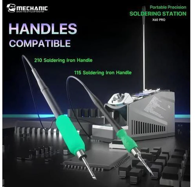 Alt view image 7 of 7 - X60 Pro Portable Precision Soldering Station for Mobile Phone Tablet Repair Motherboard PCB IC CPU SMD Soldering Tool