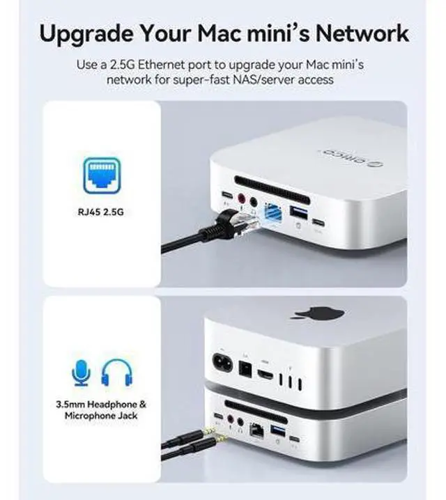 Alt view image 6 of 7 - MiniLink M48Pr 8in1 + TPU Case for Mac mini M4