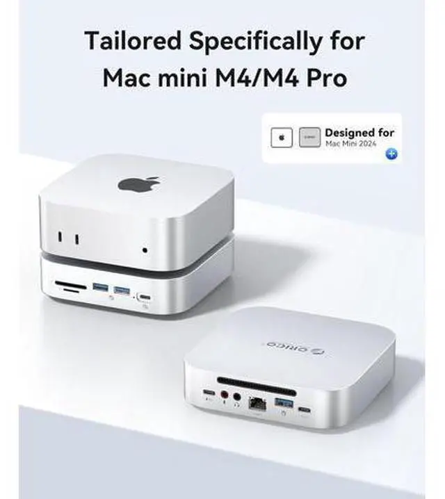 Alt view image 7 of 7 - MiniLink M48Pr 8in1 + TPU Case for Mac mini M4