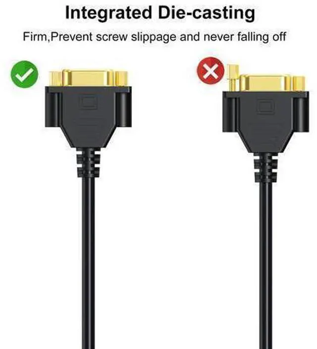 Alt view image 3 of 7 - VGA Extension Cable 3FT, VGA Male to Female Cord 3 Feet 15 Pin (NOT 9 Pin), SVGA Extender HD15 Monitor Video Adapter Cable Support 1080P Full HD for Laptop, PC, Projector, HDTV, Display