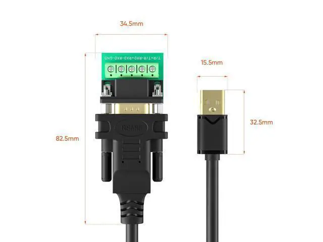 Alt view image 6 of 7 - USB to RS485/RS422 Serial Port Converter Adapter Cable with FTDI Chip Supports Windows 11 10 8 7 XP Mac 6 Feet