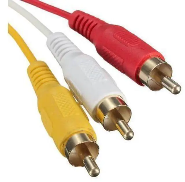 Alt view image 2 of 6 - HDMI to 3 RCA Cable, 1080P 5ft/1.5m Male to 3-RCA Video Audio AV Lead Wire Connector Adapter Transmitter for TV HDTV DVD(for Device can Transfer Signal,or Work with HDMI/AV Adapter)