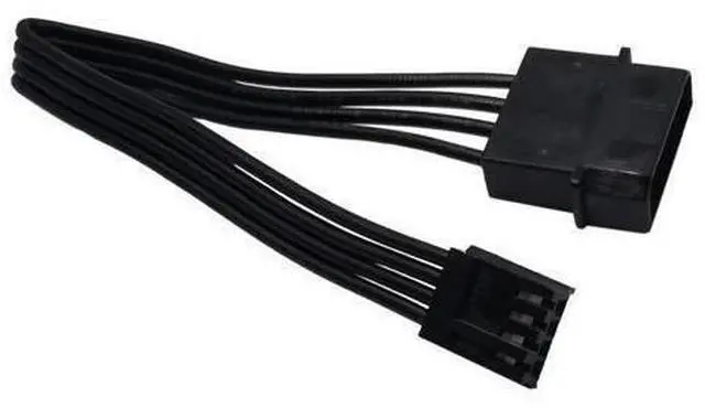 Main image of (2-Pack) 4 Pin LP4 5.25" Molex to 3.5" Floppy Drive 4 Pin Female FDD Power Adapter Cable 7.5-inch(19cm)