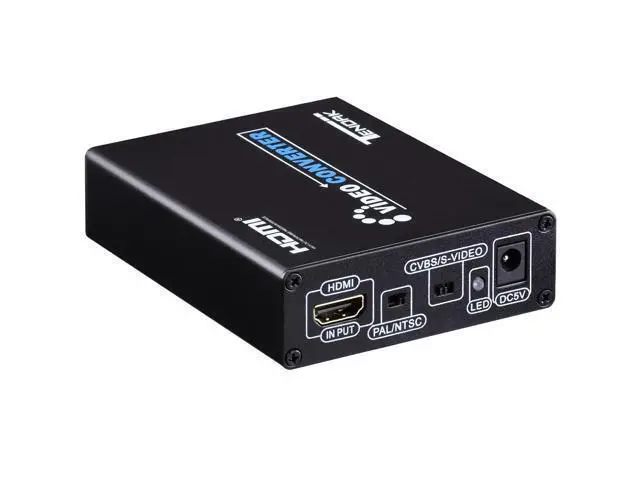 Alt view image 3 of 5 - Tendak HDMI to Composite 3RCA AV S-Video R/L Audio Video Converter Adapter Upscaler Support 720P/1080P with RCA/S-Video Cable for PC Laptop Xbox PS3 TV STB VHS VCR Camera Blue-Ray DVD