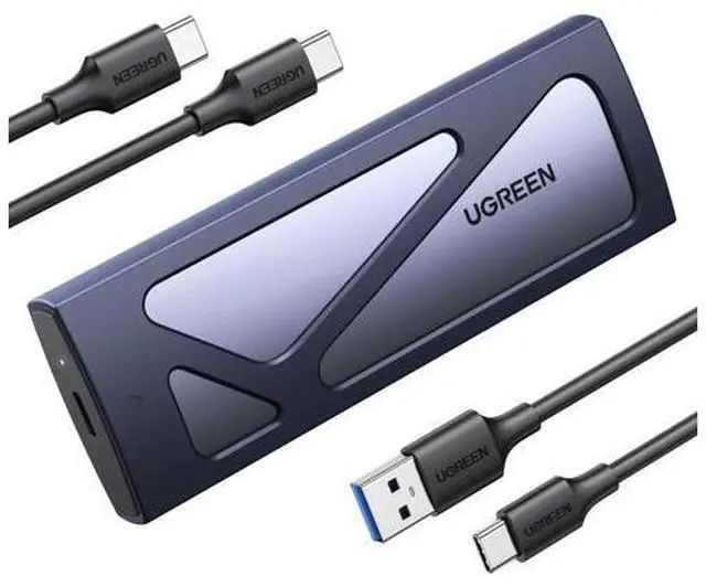 Main image of UGREEN SSD Enclosure, Tool-Free USB C External, 10Gbps M.2 NVMe to USB Adapter/Reader Supports M and B&M Keys and Size 2230/2242 /2260/2280 SSDs