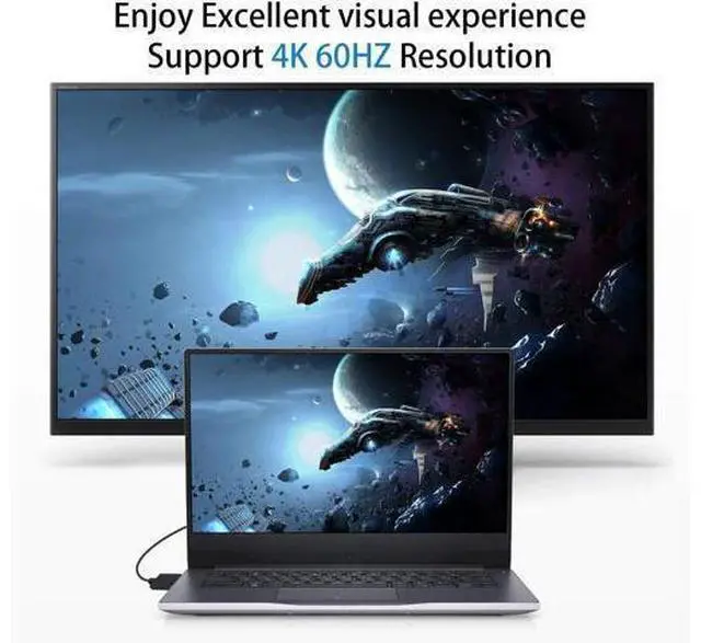 Alt view image 6 of 7 - Micro HDMI to HDMI Adapter Cable - Extreme Thin Right Angle 6 inch/ 15cm for 1080P, 4K, UltraHD, 3D, Ethernet