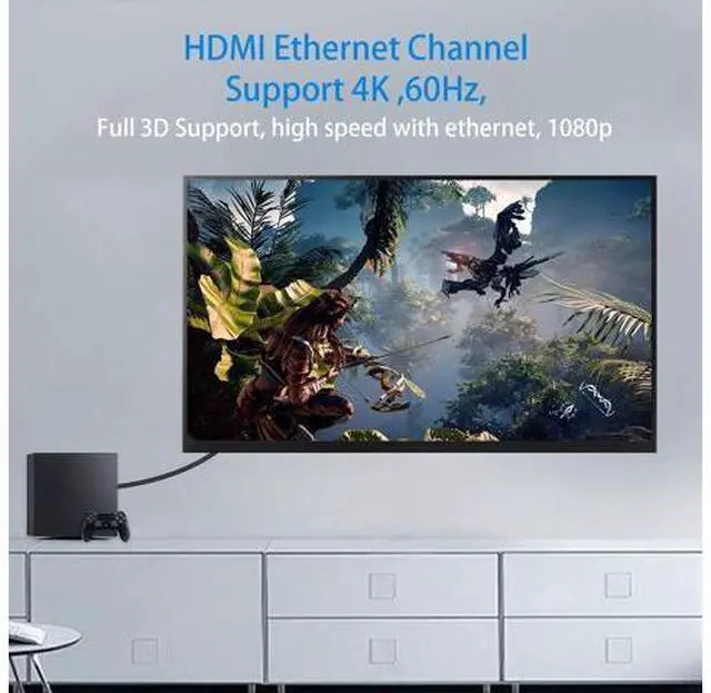 Alt view image 7 of 7 - Micro HDMI to HDMI Adapter Cable - Extreme Thin Right Angle 6 inch/ 15cm for 1080P, 4K, UltraHD, 3D, Ethernet
