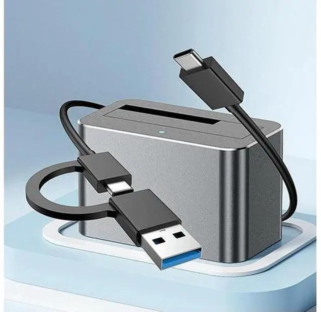 Alt view image 3 of 3 - Hard Drive Dock Reader Converter Docking Station 5Gbps USB External Disk Box Enclosure Case for 2.5/3.5 Inch SATA/SAS HDD SSD