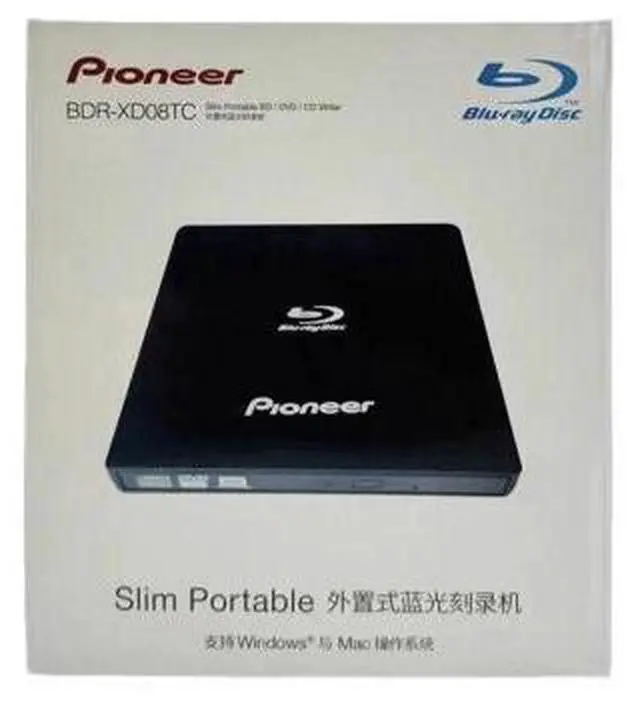 Alt view image 2 of 3 - Pioneer BDR-XD08TC BD/DVD/CD Blu-Ray Drive Optical Burner Player USB3.0/2.0