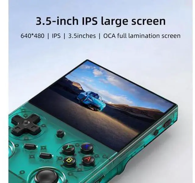 Alt view image 2 of 7 - RG35XX Pro Handheld Game Consoles RG35XXPro Retro Gaming Console with 64GB Card 4353 Games Video Game Console Pocket Arcade Support 30+ Simulators WiFi Bluetooth HD Output Transparent Teal