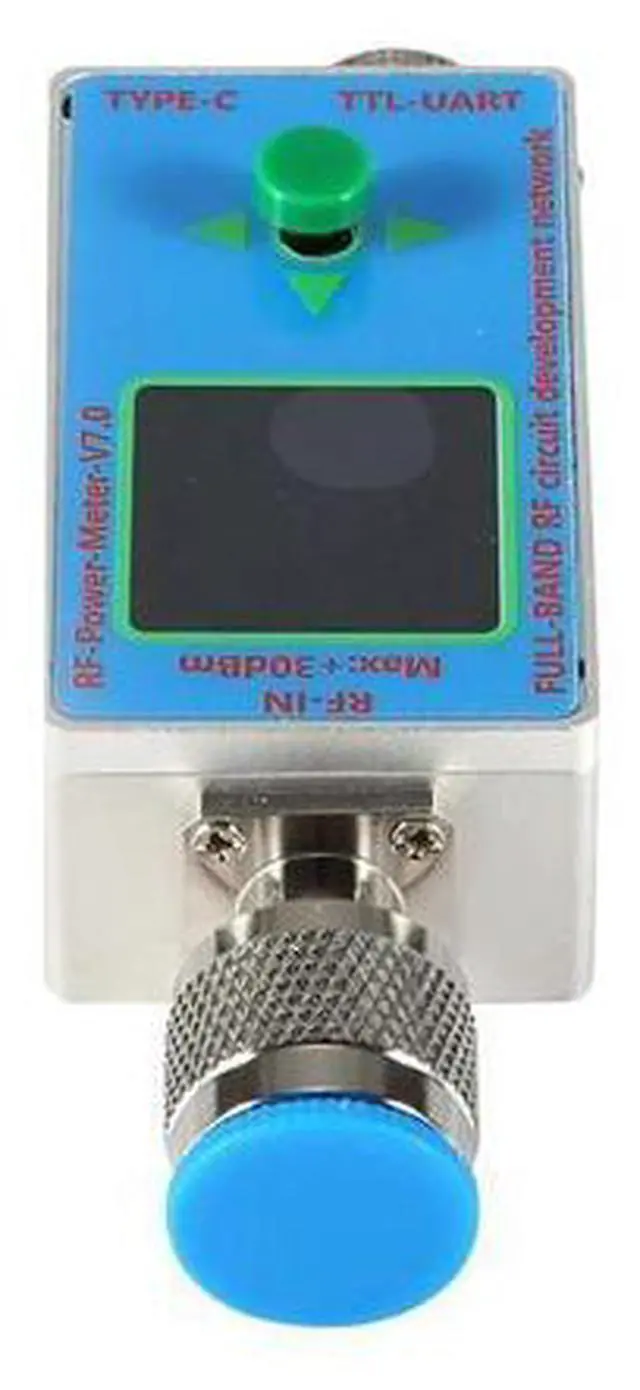 Alt view image 2 of 3 - V7.0 RF Power Meter 10Ghz Power Detector 30Dbm Max Input Power Meter Tester N-Type Connector USB-C Port RF Power Measurement