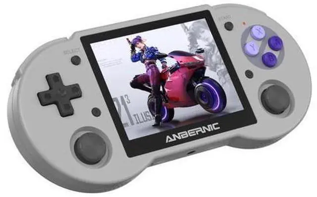 Main image of Anbernic RG353P Handheld Game Console RG351P Retro Gaming Console Portable Game Console 3.5 Inch IPS Screen Double 3D Rocker Supports 3.5mm Sound Headphones Grey