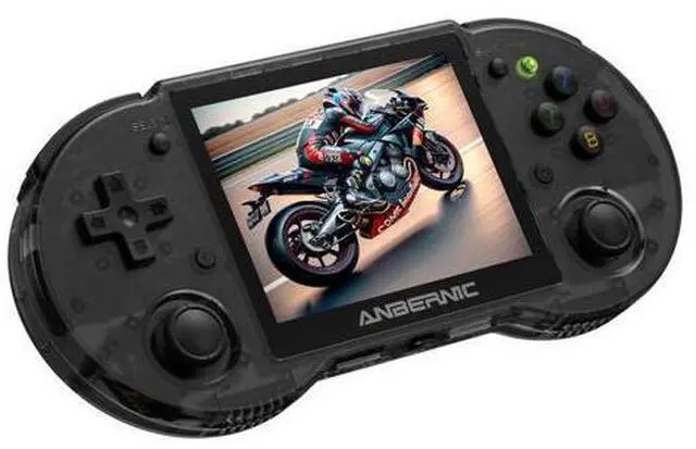 Main image of Anbernic RG353P Handheld Game Console RG353P Retro Gaming Console Portable Game Console 3.5 Inch IPS Screen Double 3D Rocker Supports 3.5mm Sound Headphones Black