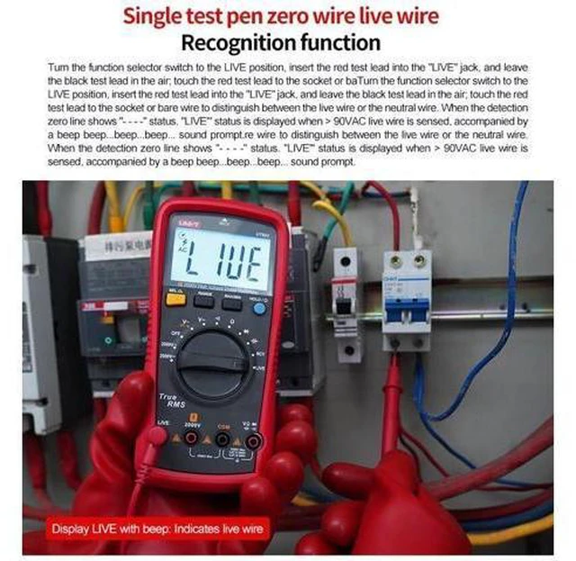 Alt view image 6 of 7 - Multimeter clamp Meter UT892 2000V High Voltage Digital Multimeter for Mine AC DC Voltmeter True RMS Capacitor Tester Frequency Meter(UT892)