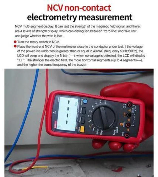 Alt view image 7 of 7 - Multimeter clamp Meter UT892 2000V High Voltage Digital Multimeter for Mine AC DC Voltmeter True RMS Capacitor Tester Frequency Meter(UT892)