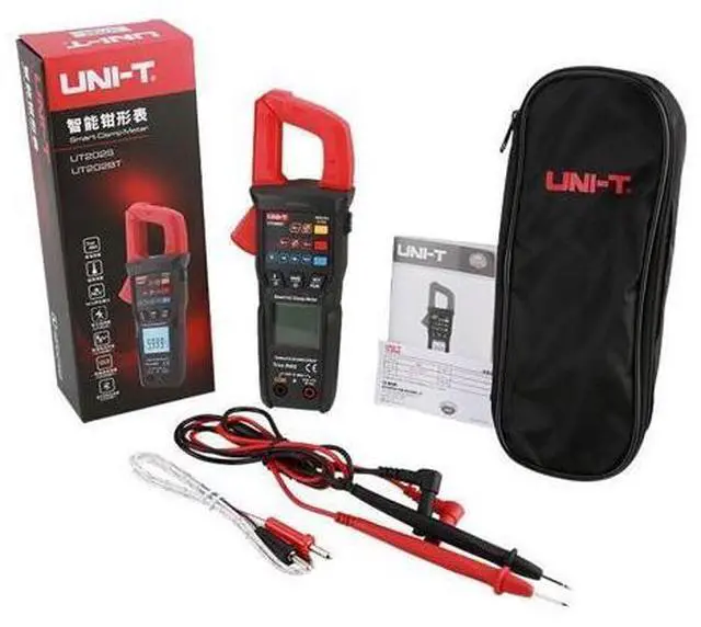 Main image of Multimeter clamp Meter UT202B UT202BT Digital clamp Meter 600A DC Current Pliers Ammeter Voltage Tester Temperature Frequency Meter Auto Range(UT202BT)