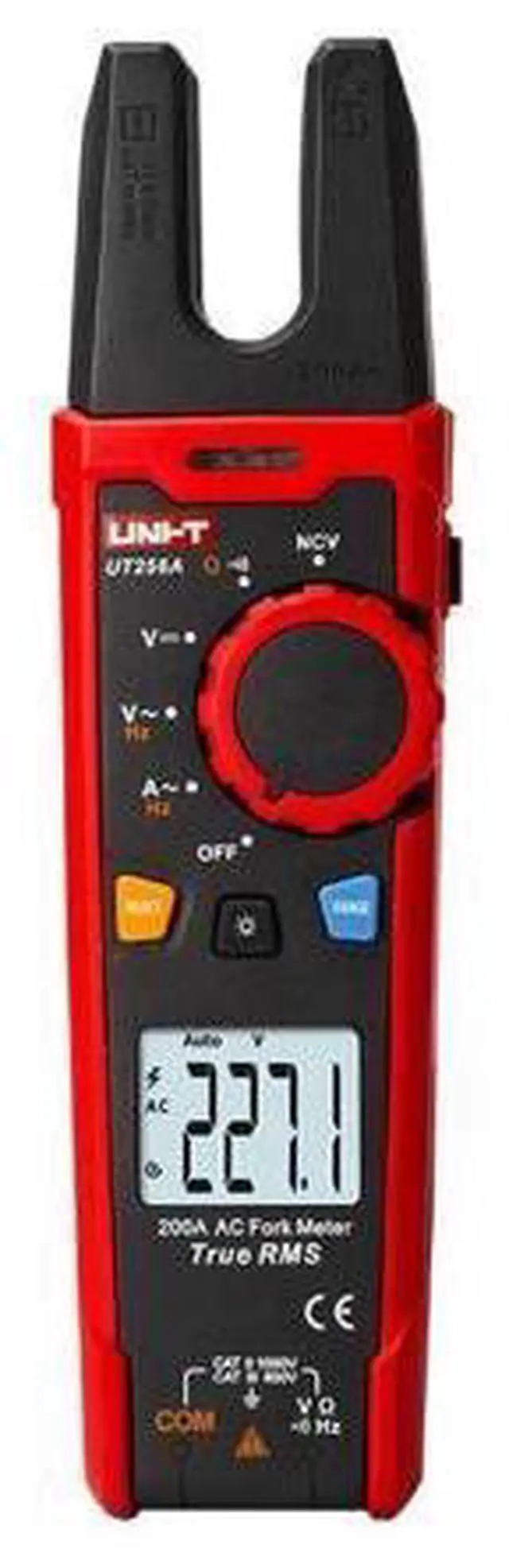 Alt view image 2 of 7 - Multimeter clamp Meter UT256A UT256B Ture RMS Digital Clamp Fork Meter Multimeter AC/DC Voltage Current Resistance Capacitance NCV Test Backlight(UT256A)
