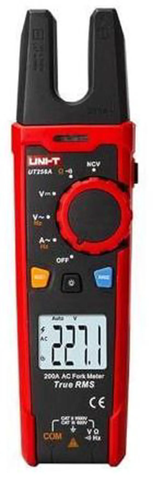 Main image of Multimeter clamp Meter UT256A UT256B Ture RMS Digital Clamp Fork Meter Multimeter AC/DC Voltage Current Resistance Capacitance NCV Test Backlight(UT256A)