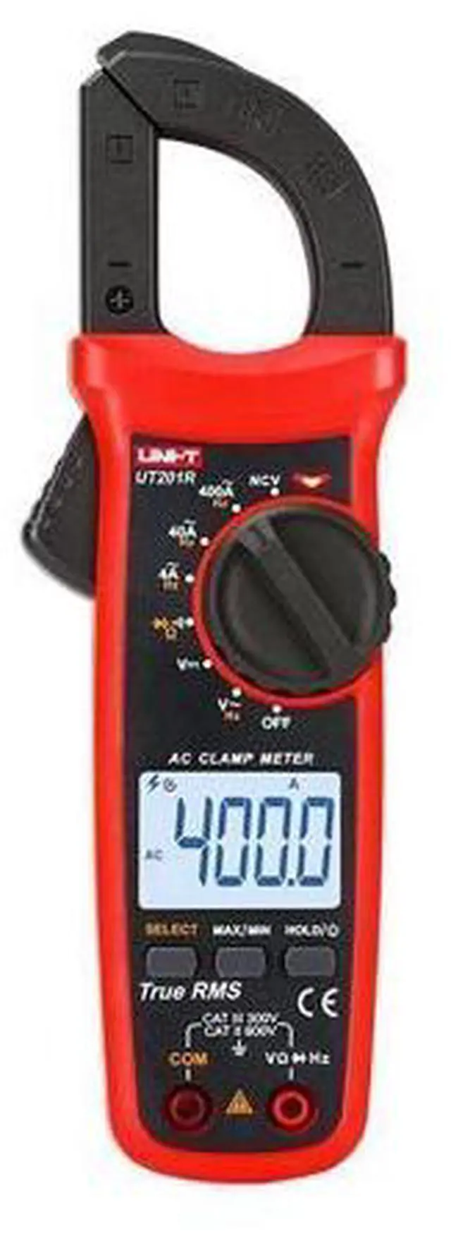 Main image of Multimeter clamp Meter UT201R/UT202R/UT203R/UT204R/UT202F AC/DC 400/600A Digital Ammeter clamp Meter DC AC for Measuring Ammeter Voltmeter Ohm Tester(UT201R)