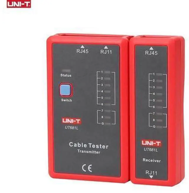 Alt view image 3 of 5 - Cable and Network Tester UT681L RJ11 RJ45 Cable LAN Tester Network Cable Telephone Line Dual-use Tester LED Status Display NC/HDMI Repair Tool(UT681L)