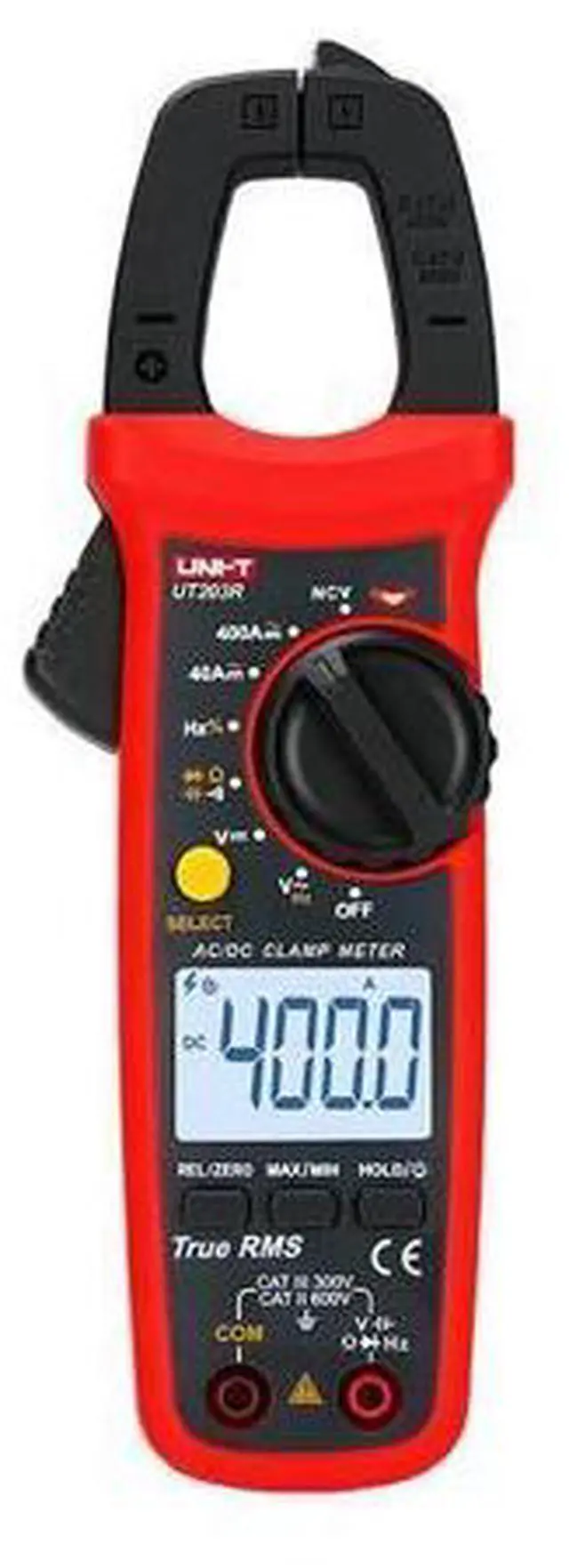 Main image of Multimeter clamp Meter UT201R/UT202R/UT203R/UT204R/UT202F AC/DC 400/600A Digital Ammeter clamp Meter DC AC for Measuring Ammeter Voltmeter Ohm Tester(UT203R)