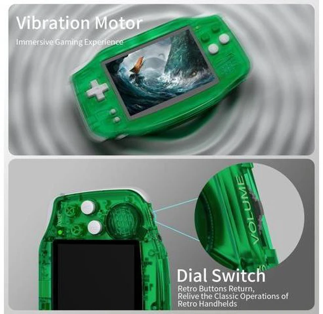 Alt view image 3 of 7 - RG34XX Retro Handheld Game Console, 3.4 Inch IPS Screen, 64GB Storage, 5532 Pre-Installed Games, WiFi, HDMI