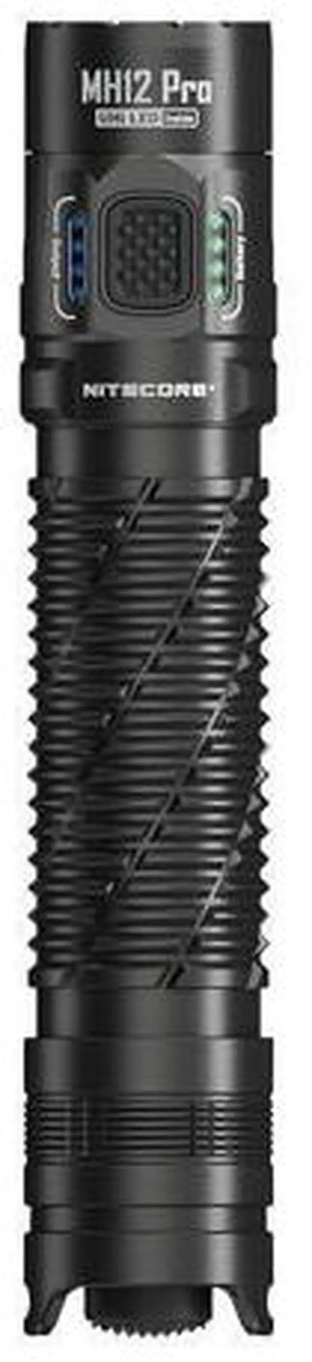 Alt view image 2 of 7 - MH12 Pro Tactical Flashlight, 3300 Lumen high Lumen USB-C Rechargeable Long Throw Compact EDC Duty Light with Holster and Lumentac Organizer