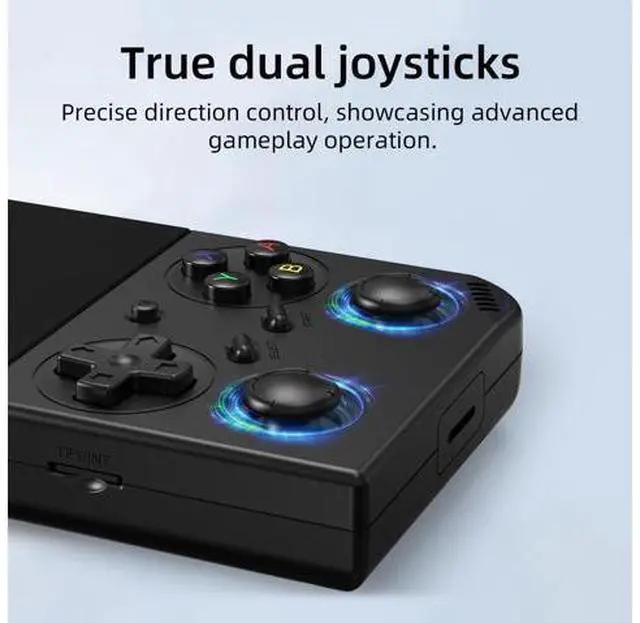 Alt view image 3 of 7 - RG35XX Pro Handheld Game Consoles RG35XXPro Retro Gaming Console with 64GB 4353 Games Card Video Game Console Portable Pocket Arcade Support 30+ Simulators WiFi Bluetooth HD Output Black