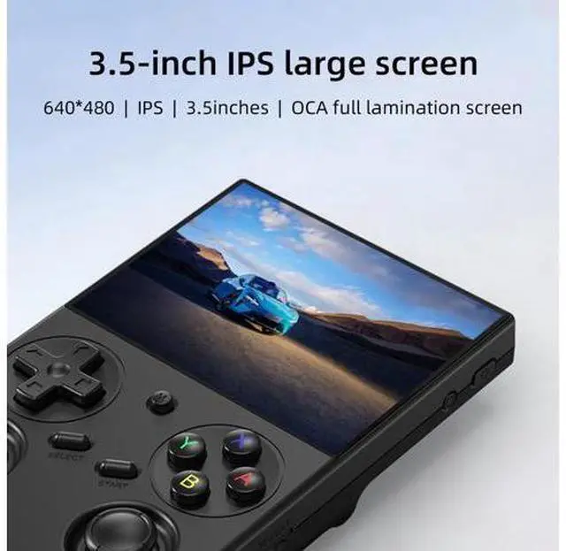 Alt view image 2 of 7 - RG35XX Pro Handheld Game Consoles RG35XXPro Retro Gaming Console with 64GB 4353 Games Card Video Game Console Portable Pocket Arcade Support 30+ Simulators WiFi Bluetooth HD Output Black