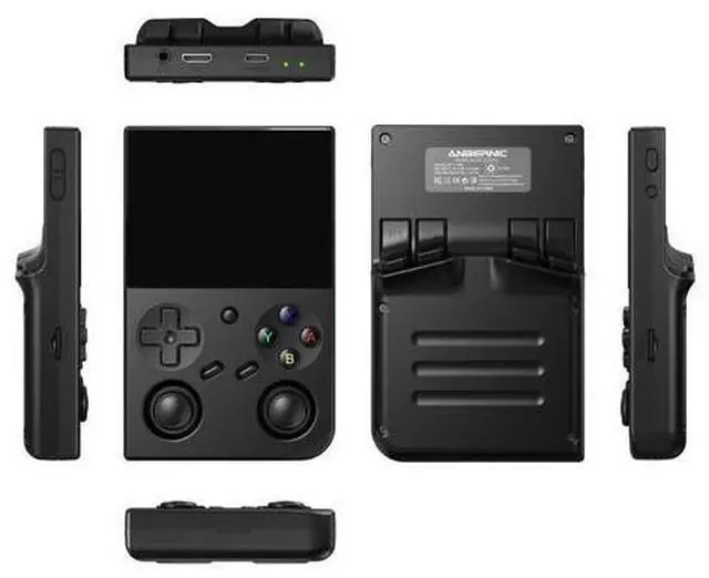 Alt view image 7 of 7 - RG35XX Pro Handheld Game Consoles RG35XXPro Retro Gaming Console with 64GB 4353 Games Card Video Game Console Portable Pocket Arcade Support 30+ Simulators WiFi Bluetooth HD Output Black