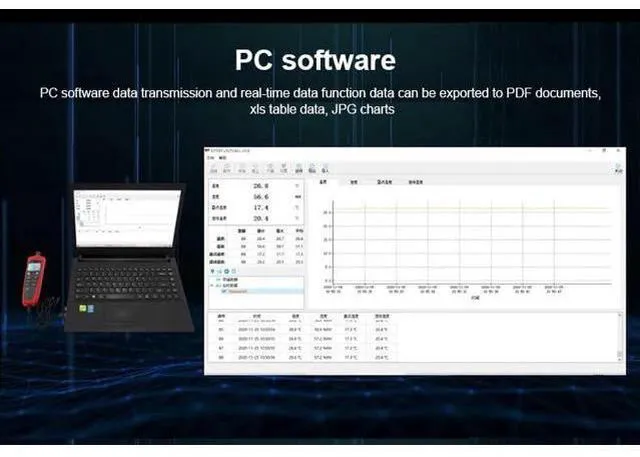 Alt view image 4 of 7 - Digital Thermometer Hygrometer UT331+ UT332+ Handheld Temperature Humidity Meter for Factories Detector (UT331+)