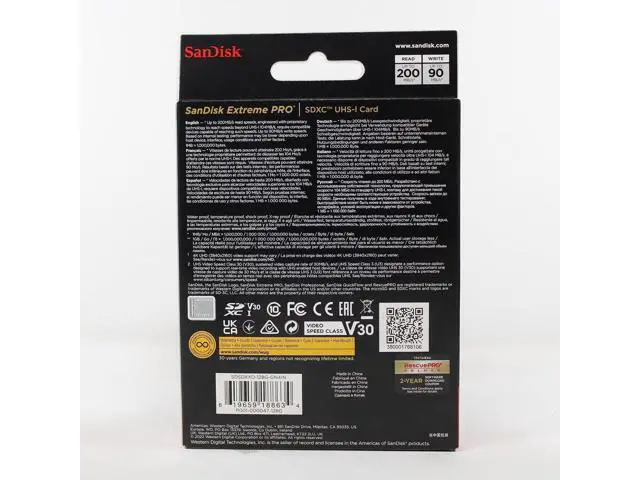 Alt view image 2 of 2 - 128GB Extreme PRO UHS-I SDXC Memory Card, SDSDXXY-128G-ANCIN