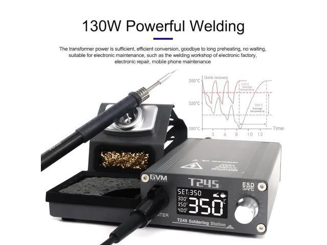Alt view image 5 of 7 - GVM T245 Soldering Station Warming Automatic Sleep 2S Mobile Phone Repair Constant Temperature 130W Soldering Station