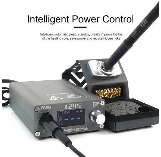 Alt view image 6 of 7 - GVM T245 Soldering Station Warming Automatic Sleep 2S Mobile Phone Repair Constant Temperature 130W Soldering Station