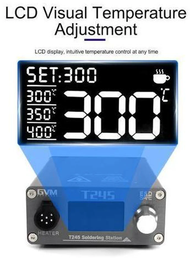 Alt view image 7 of 7 - GVM T245 Soldering Station Warming Automatic Sleep 2S Mobile Phone Repair Constant Temperature 130W Soldering Station