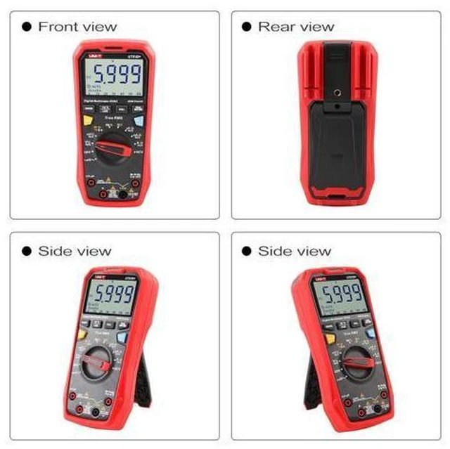 Alt view image 3 of 7 - UT61D+ Digital Multimeter True RMS AC/DC Voltage Current Resistance Capacitance Tester