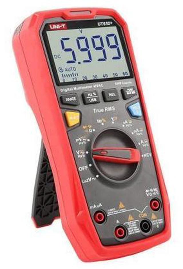 Alt view image 6 of 7 - UT61D+ Digital Multimeter True RMS AC/DC Voltage Current Resistance Capacitance Tester